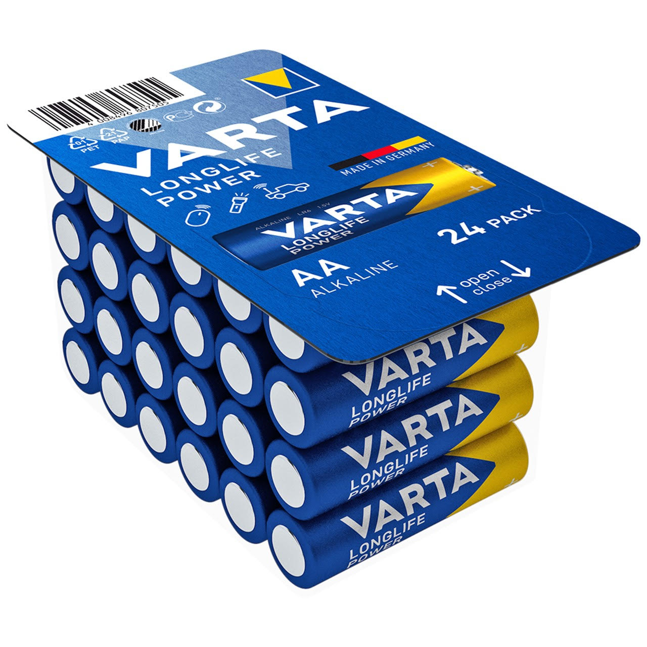 Vartalonglife Power Batteries Waterproof And Dust Resistant Absorbs Impact Black
