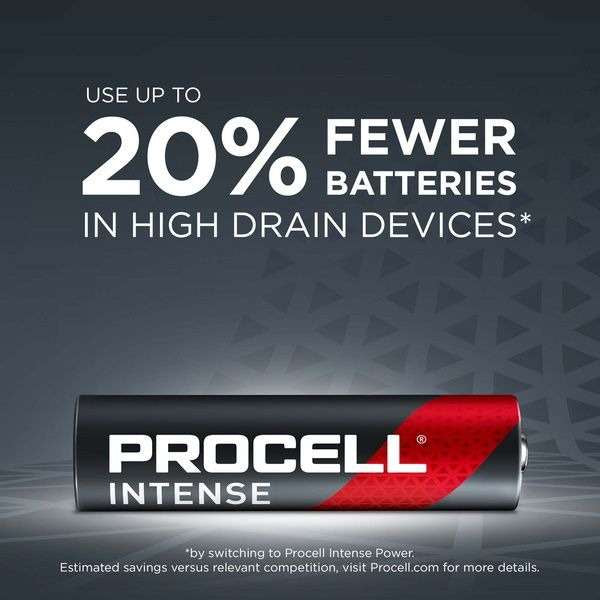 Duracell Procell Intense Power AAA LR03 PX2400 Batteries | 100 Bulk Pack