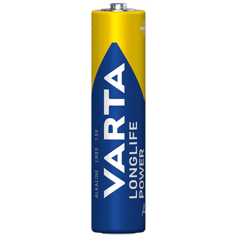 Varta Longlife Power AAA LR03 Alkaline Batteries | 8 Pack