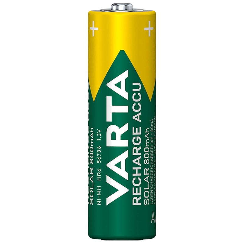 Varta Solar Garden Lights AA HR6 800mAh Rechargeable Batteries | 2 Pack