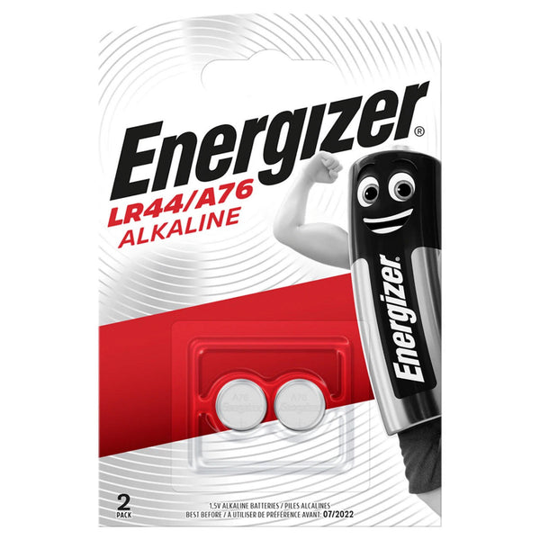 Energizer LR44 A76 V13GA Button Cell Batteries | 2 Pack