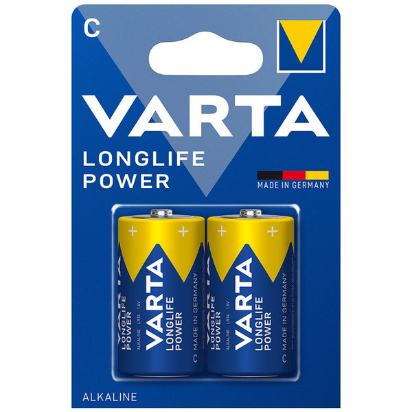 Varta Longlife Power C LR14 Alkaline Batteries | 2 Pack
