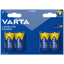 Varta Longlife Power C LR14 Alkaline Batteries | 4 Pack, Main image