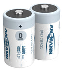 Ansmann Max-E D HR20 5000mAh Pre-Charged Rechargeable Batteries | 2 Pack