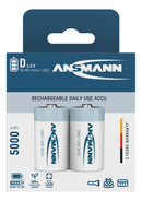 Ansmann Max-E D HR20 5000mAh Pre-Charged Rechargeable Batteries | 2 Pack