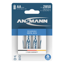 Ansmann Digital AA HR6 2850mAh Rechargeable Batteries | 4 Pack