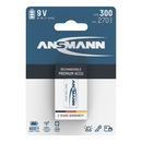 Ansmann Max-E 9V PP3 HR22 300mAh Pre-Charged Rechargeable Batteries | 1 Pack