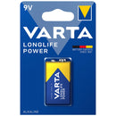 Varta Longlife Power 9V PP3 6LR61 Alkaline Battery | 1 Pack, Main image