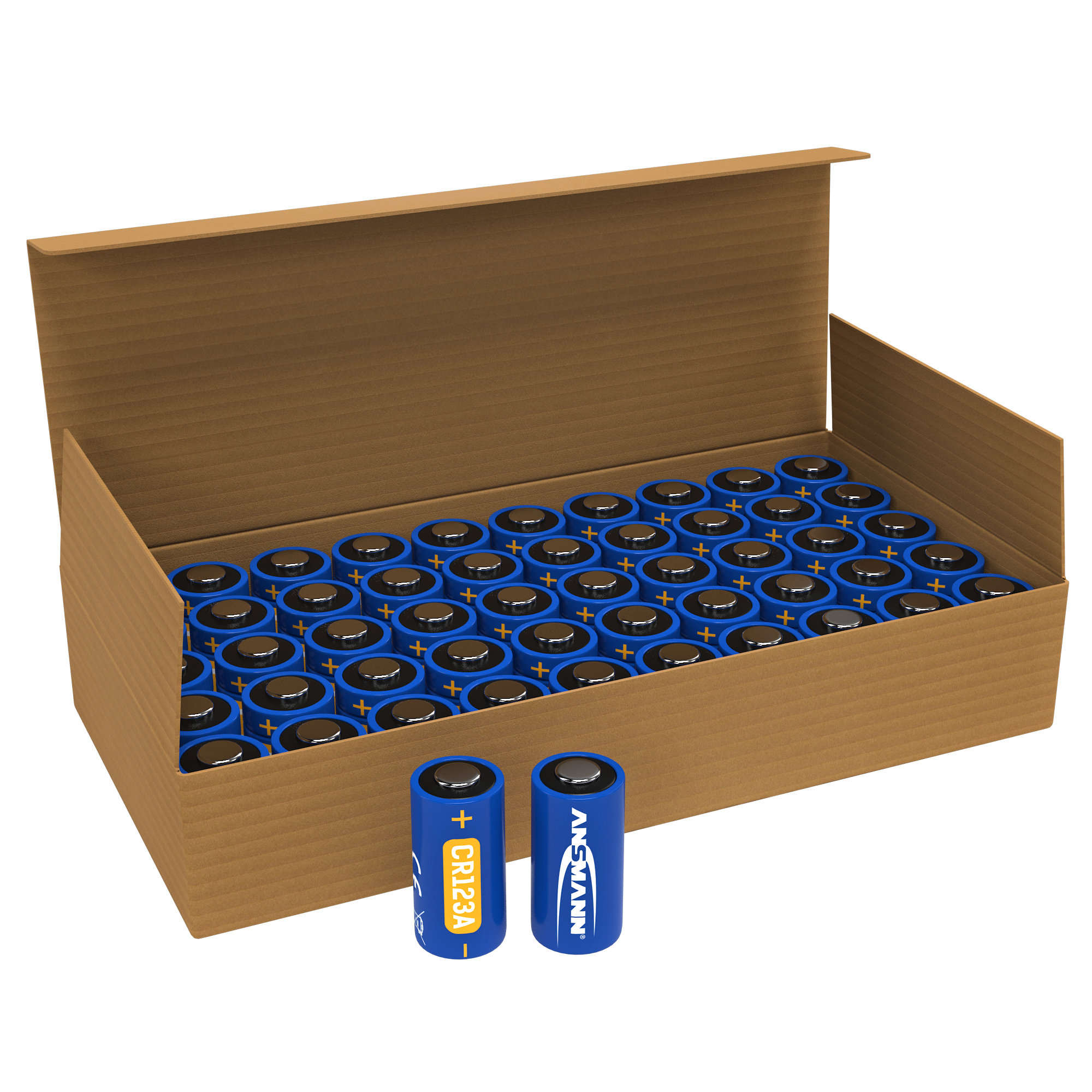 Ansmann Bulk CR123A Batteries - Box of 50