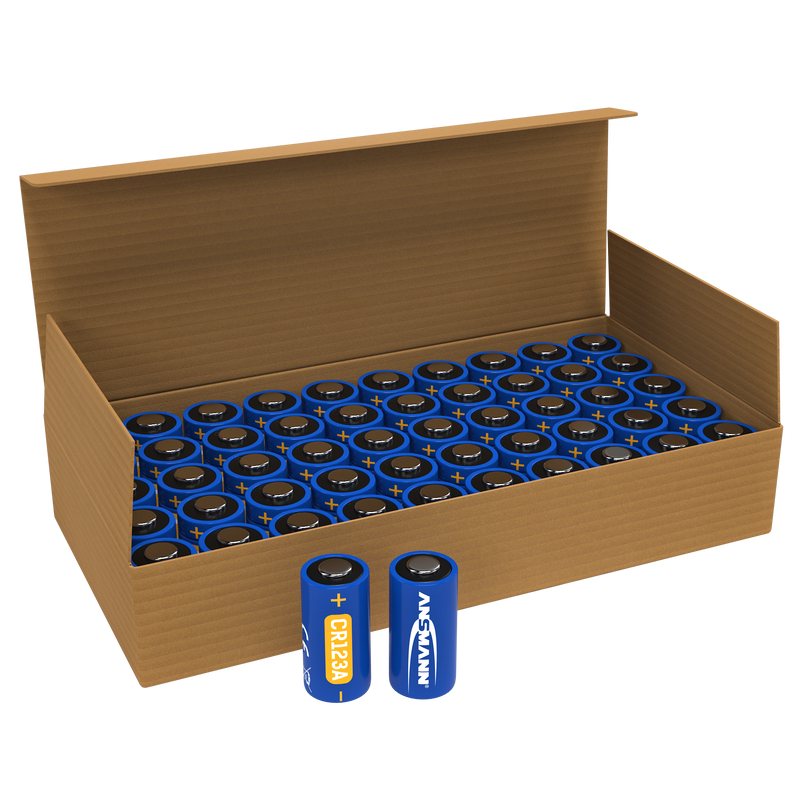 Ansmann Bulk CR123A Batteries | Box of 50