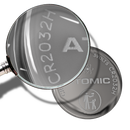 Atomic CR2032H 3V Coin Cell Battery | 1 Pack, Image 2