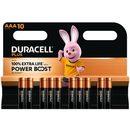 Duracell Plus AAA LR03 Batteries | 10 Pack