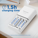 Panasonic Eneloop SmartPlus Charger including  4 x Eneloop 2000mAh AA Batteries, Image 7