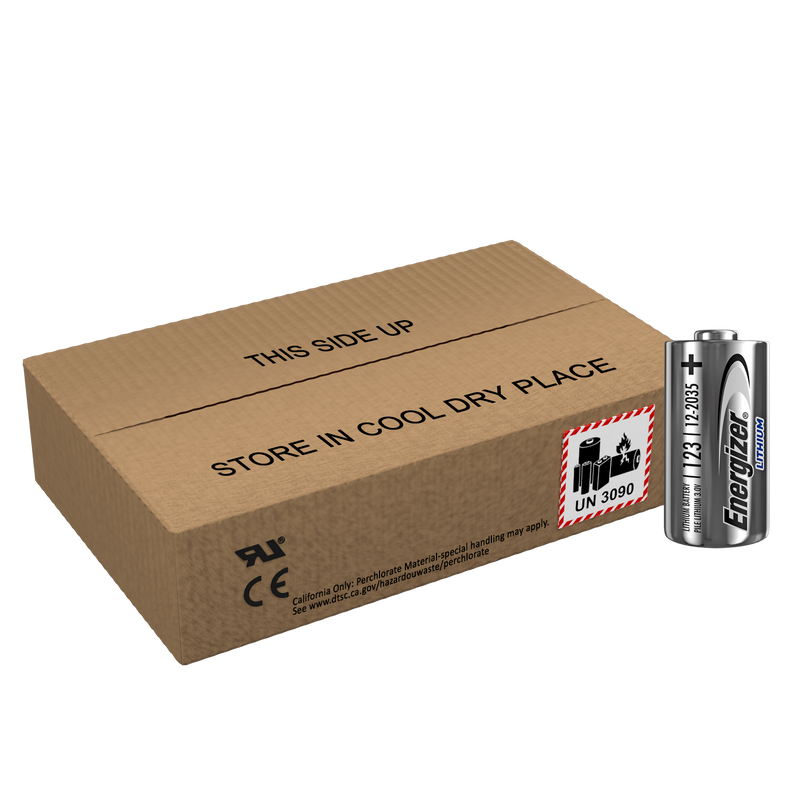 Energizer 123 CR123A Lithium Batteries | 500 Pack