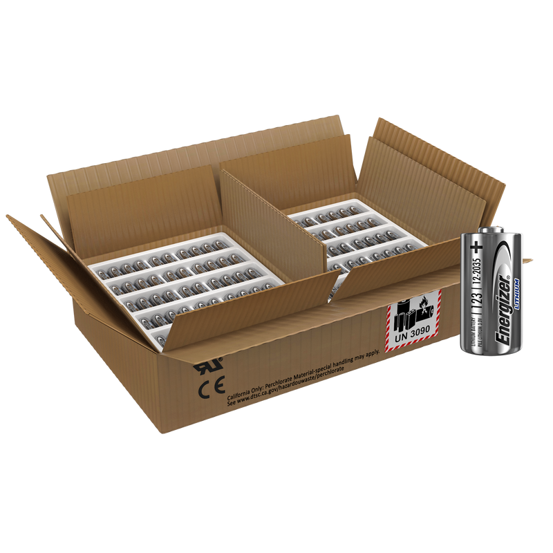 Energizer 123 CR123A Lithium Batteries | 500 Pack