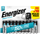 Energizer Max Plus AA LR6 Batteries | 10 Pack