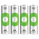 GP ReCyko+ AA HR6 2600mAh Rechargeable Batteries | 4 Pack