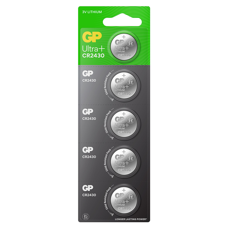 GP CR2430 Coin Cell Batteries 5 Pack