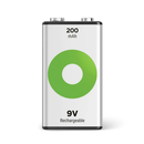 GP ReCyko+ 9V PP3 200mAh Rechargeable Battery | 1 Pack