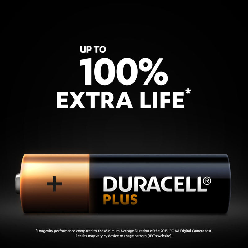 Duracell Plus AA LR6 Batteries | 40 Bulk Pack