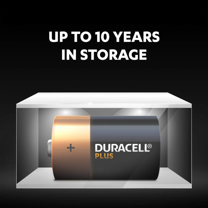 Duracell Plus D LR20 Batteries | 4 Pack