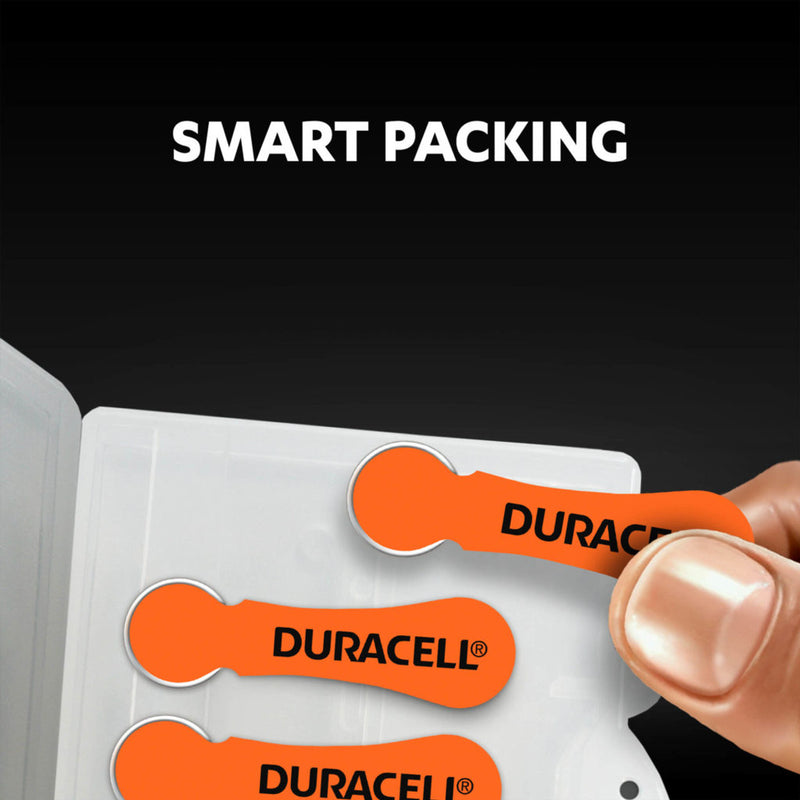 Duracell Activair Size 13 | Orange | Easytab Hearing Aid Batteries | 6 Pack