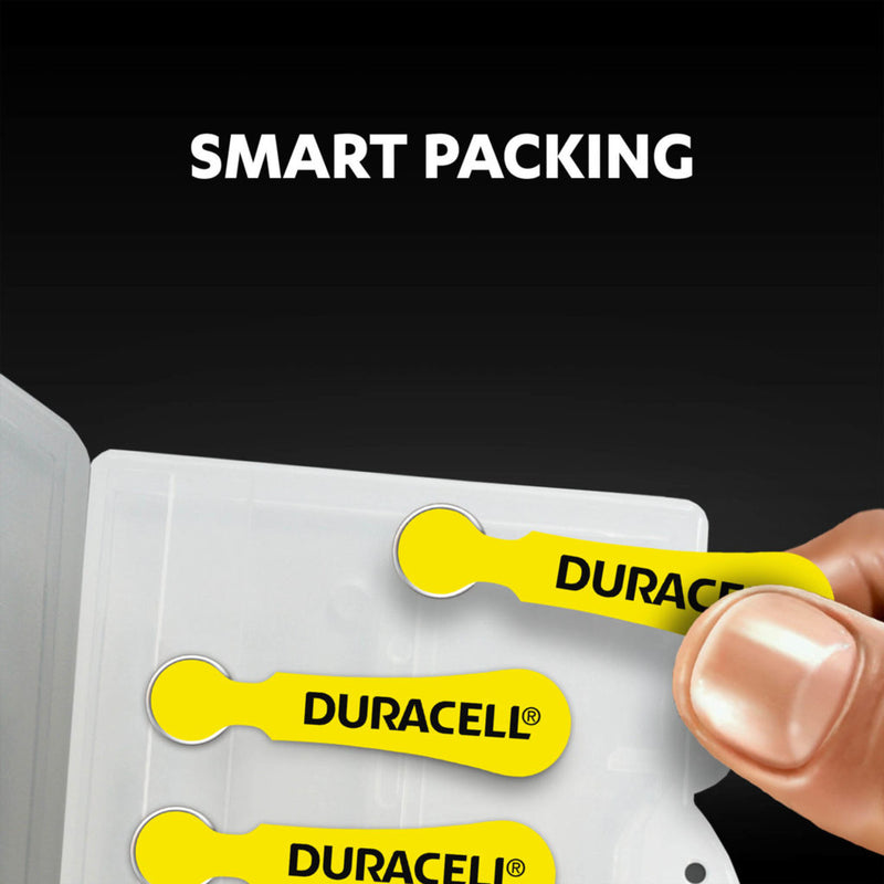 Duracell Activair Size 10 | Yellow | Easytab Hearing Aid Batteries | 6 Pack