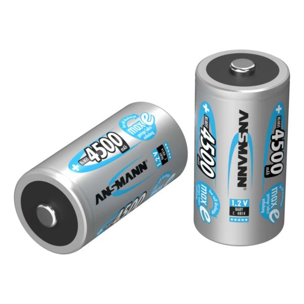 Ansmann Max-E C HR14 4500mAh Pre-Charged Rechargeable Batteries | 2 Pack