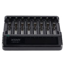 Xtar MX8 8-Slot 1.5V, 3.7V Lithium & AA/AAA NiMH Smart Charger