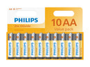 Philips Zinc AA LR6 Batteries | 10 Pack