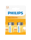 Philips Zinc C LR14 Batteries | 2 Pack