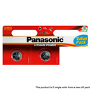 Panasonic CR2025 Coin Cell Batteries (Tear-Off ) | 2 Pack, Main image
