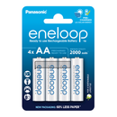 Panasonic Eneloop AA HR6 2000mAh Rechargeable Batteries | 4 Pack, Main image
