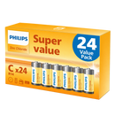 Philips Zinc C LR14 Batteries | 24 Pack