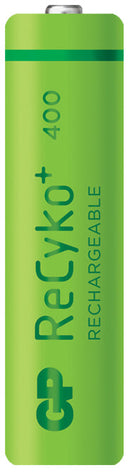GP ReCyko+ AAA HR03 400mAh Rechargeable Batteries | 4 Pack, Image 2
