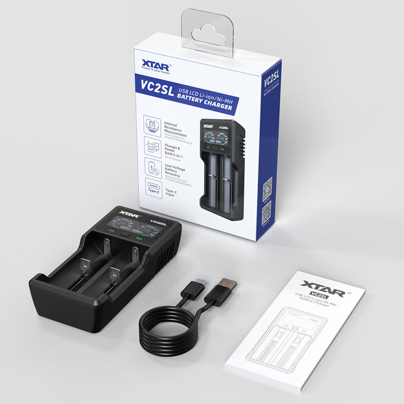 Xtar VC2SL Fast Charger for Li-ion Batteries
