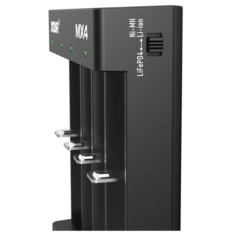 Xtar MX4 Mini Mixer 1.5V, 3.7V Lithium & AA/AAA NiMH Charger
