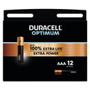 Duracell Optimum AAA LR03 Batteries | 12 Pack, Main image