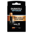 Duracell Optimum AAA LR03 Batteries | 4 Pack, Main image