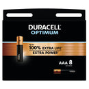 Duracell Optimum AAA LR03 Batteries | 8 Pack, Main image