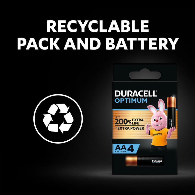 Duracell Optimum AA LR6 Batteries | 4 Pack