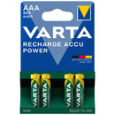 Varta Accu AAA HR03 800mAh Rechargeable Batteries | 4 Pack, Main image