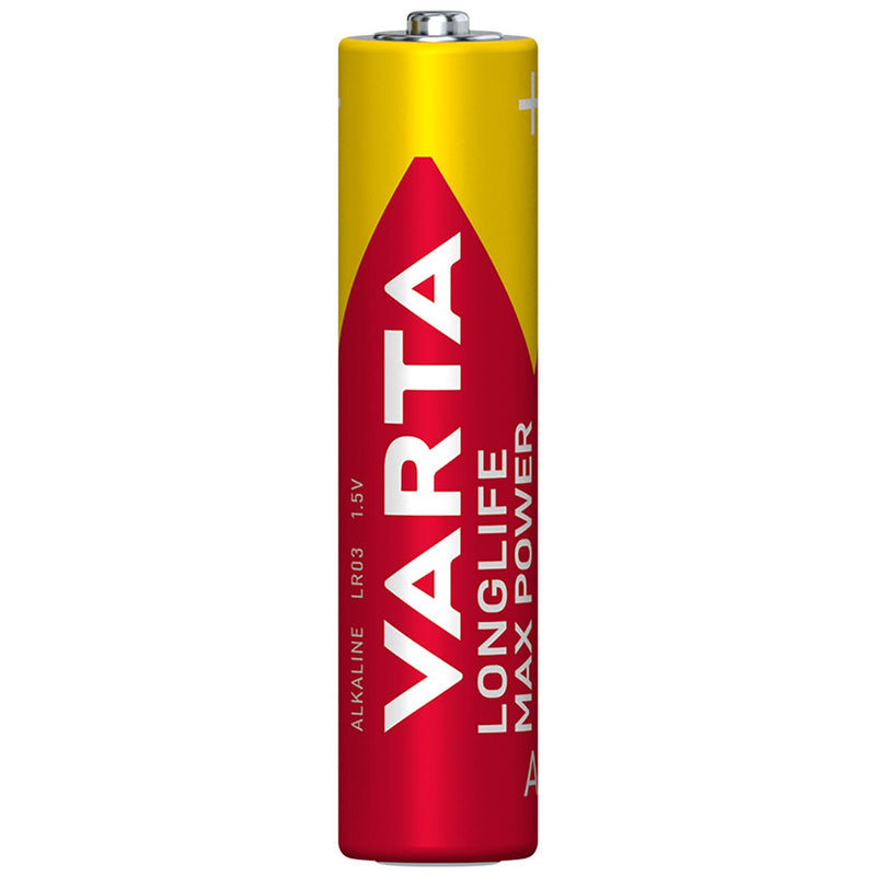 Varta Longlife Max Power AAA LR03 Alkaline Batteries | 12 Pack