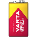 Varta Longlife Max Power 9V PP3 6LR61 Alkaline Battery | 1 Pack, Image 2