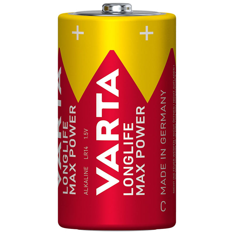 Varta Longlife Max Power C LR14 Alkaline Batteries | 2 Pack