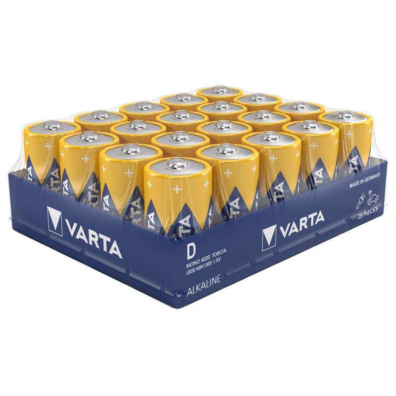 Varta Industrial Pro 4020 D LR20 Batteries | Box of 20