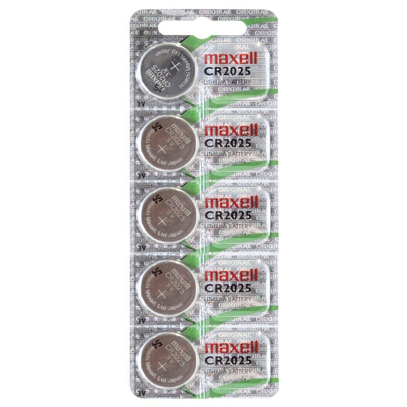 Maxell CR2025 Coin Cell Batteries | 5 Pack