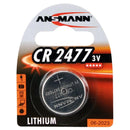 Ansmann CR2477 Lithium Coin Cell  Battery |1 Pack, Main image