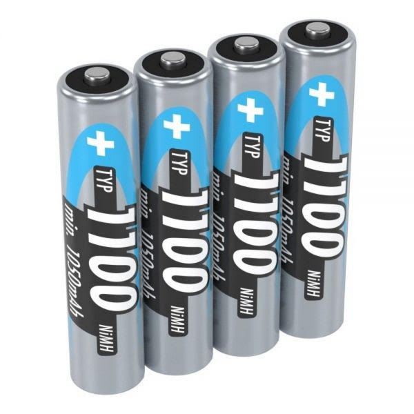 Ansmann High Capacity AAA HR03 1100mAh Rechargeable Batteries | 4 Pack