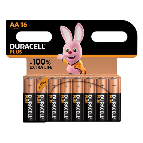 Duracell Plus AA LR6 Batteries | 16 Pack